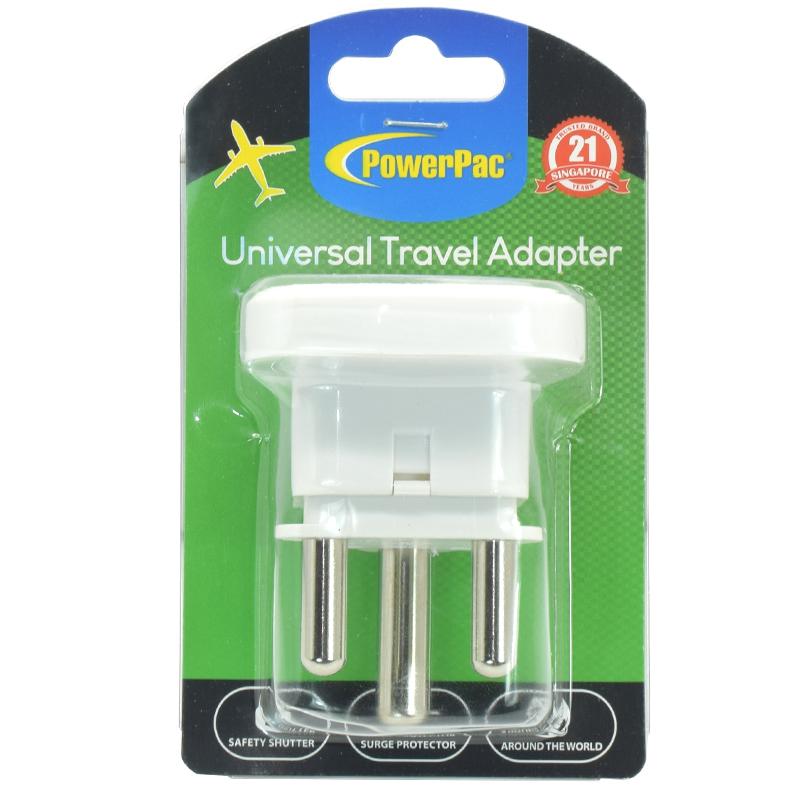 2xpcs 15amp Multi Travel Adapter (PT10BK) South Africa - PowerPacSG