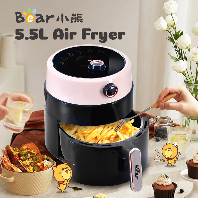 Bear Air fryer 5.5L with Hot Air Flow System (QZG-E15M5)