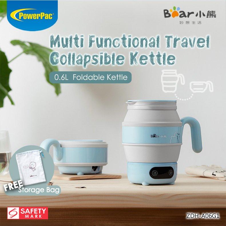 Bear Electric Travel Kettle Folding Portable Kettle (ZDH-A06G1) - PowerPacSG