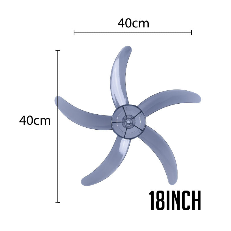 Replacement Fan Blade ABS 12"/16"/18" Desk Fan , Stand Fan, Wall Fan ( FBC12/FBC16/FBC18) - PowerPacSG